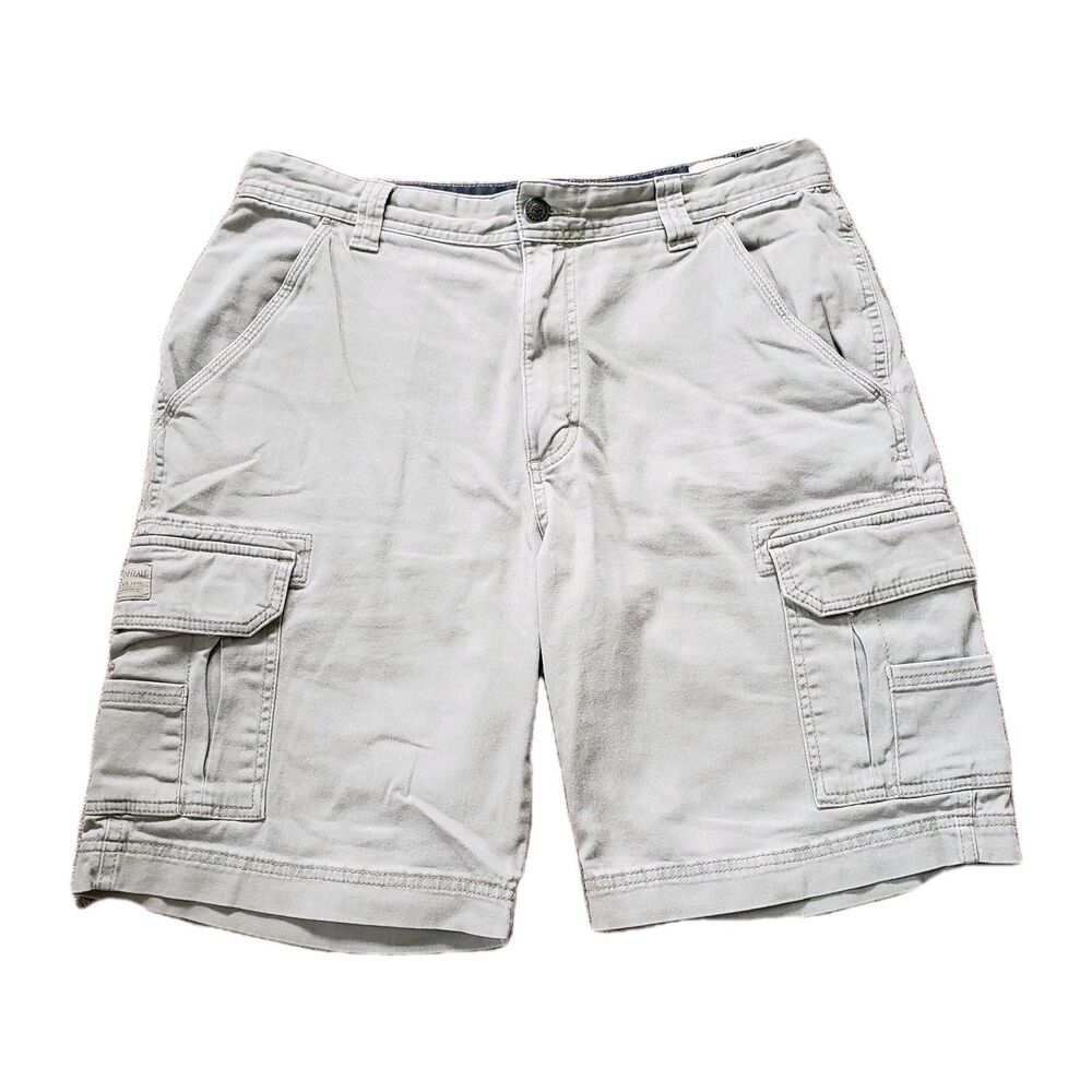 Redhead Stretch Cargo Size 32 Mens Light Brown 10" Shorts Outdoor Utility